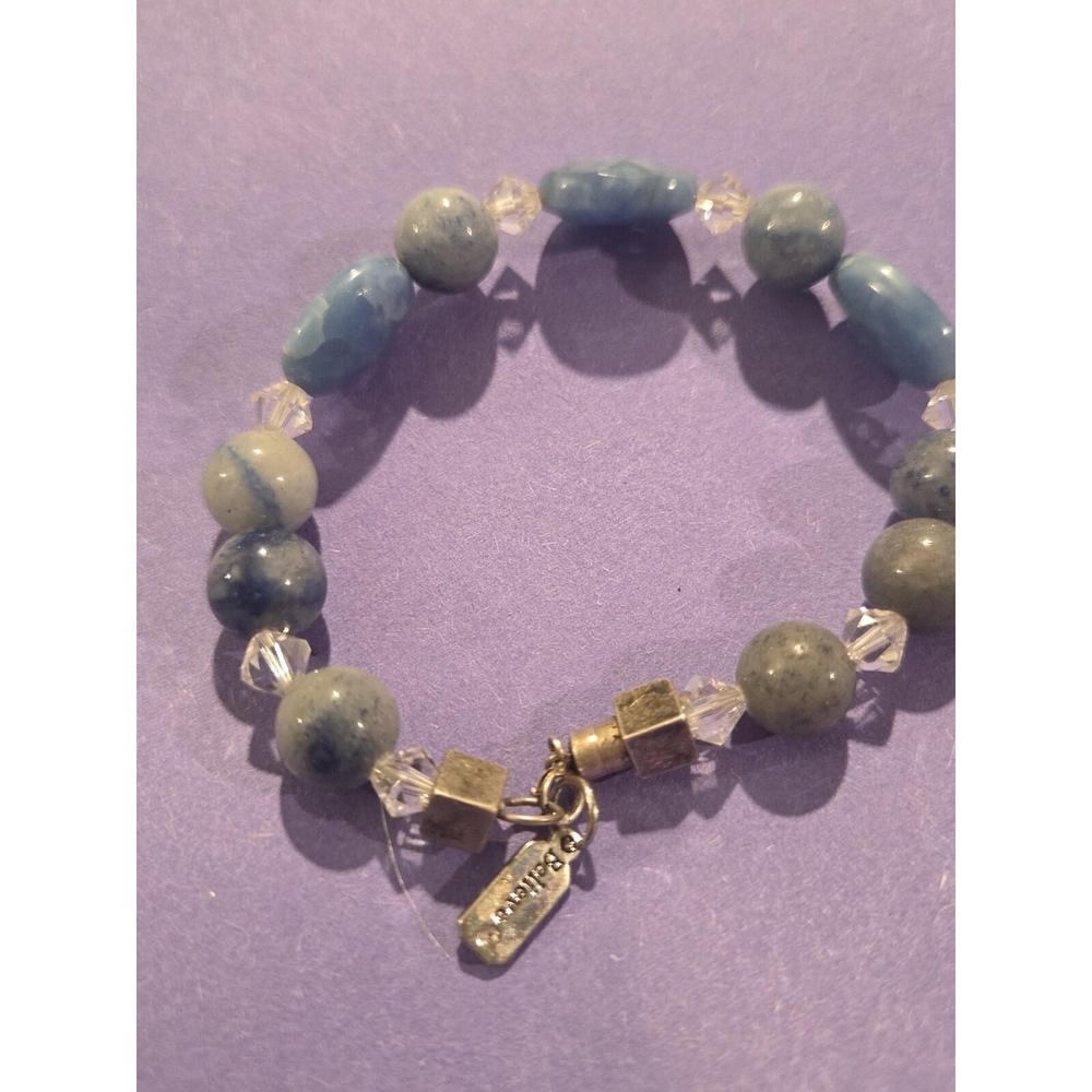 Agate And Sodalite Sterling Bracelet